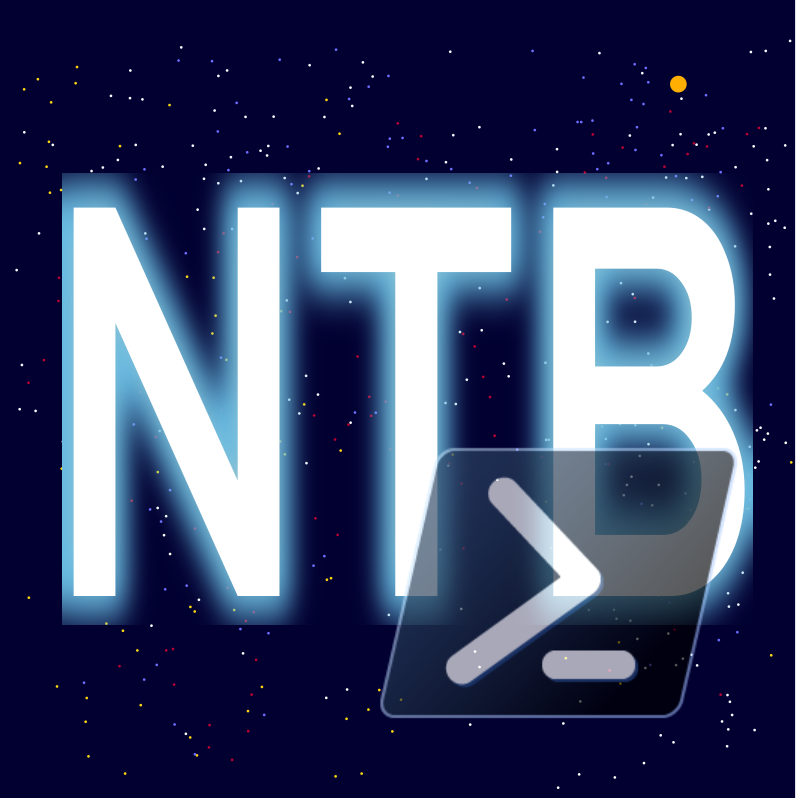 Combined Not The Blog and PowerShell logo image